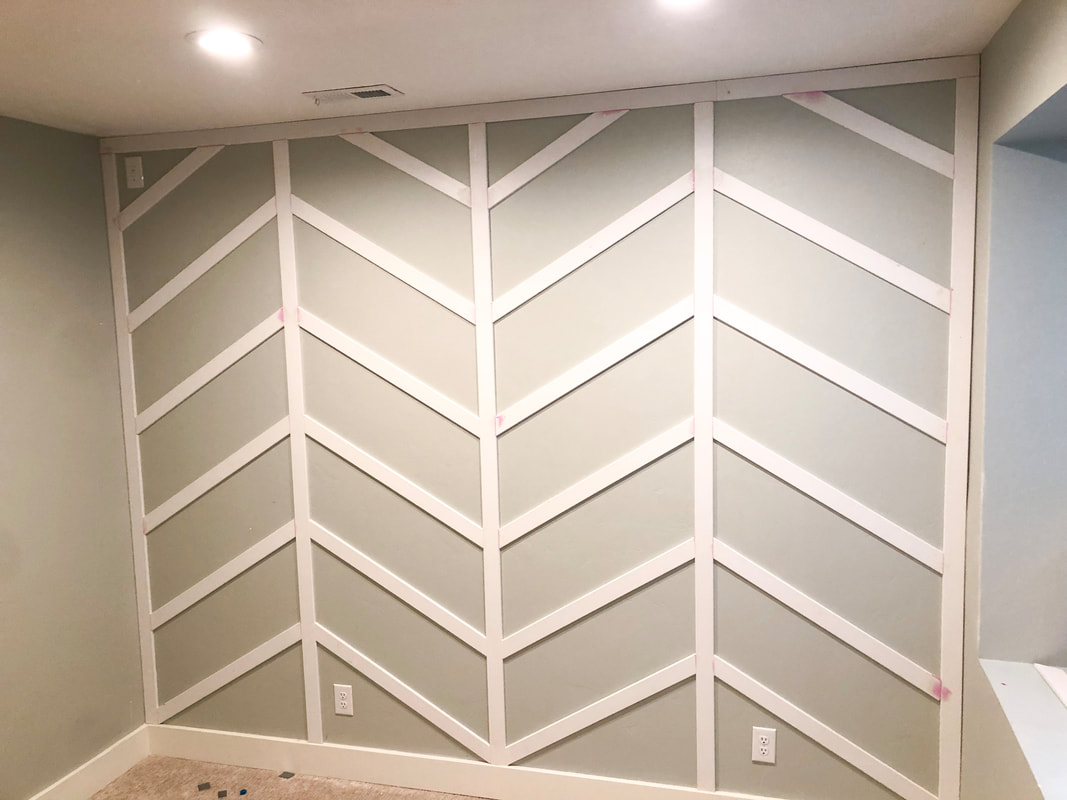 Herringbone Board and Batten Wall Tutorial | Honey Built Home