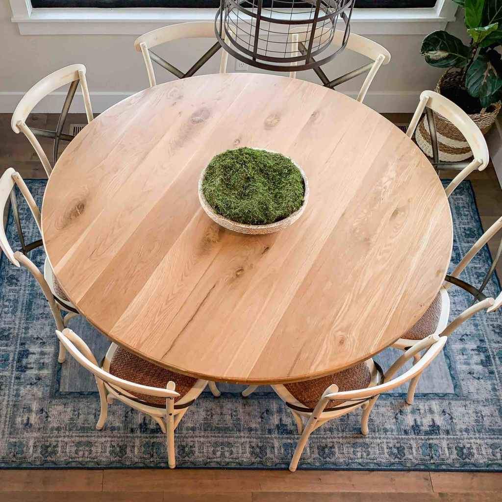 How To Build A 70 Round Dining Table, How Big A Round Table To Seat 6