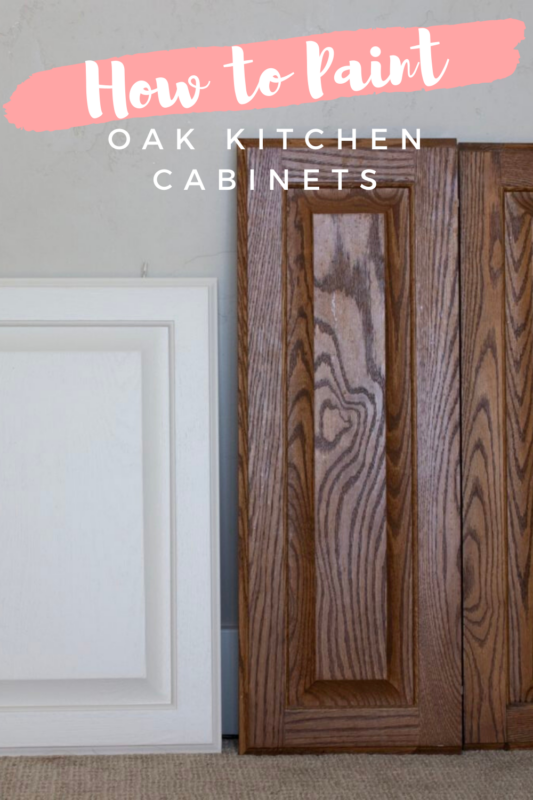 How to Paint Stained Oak Cabinet Doors | Honey Built Home