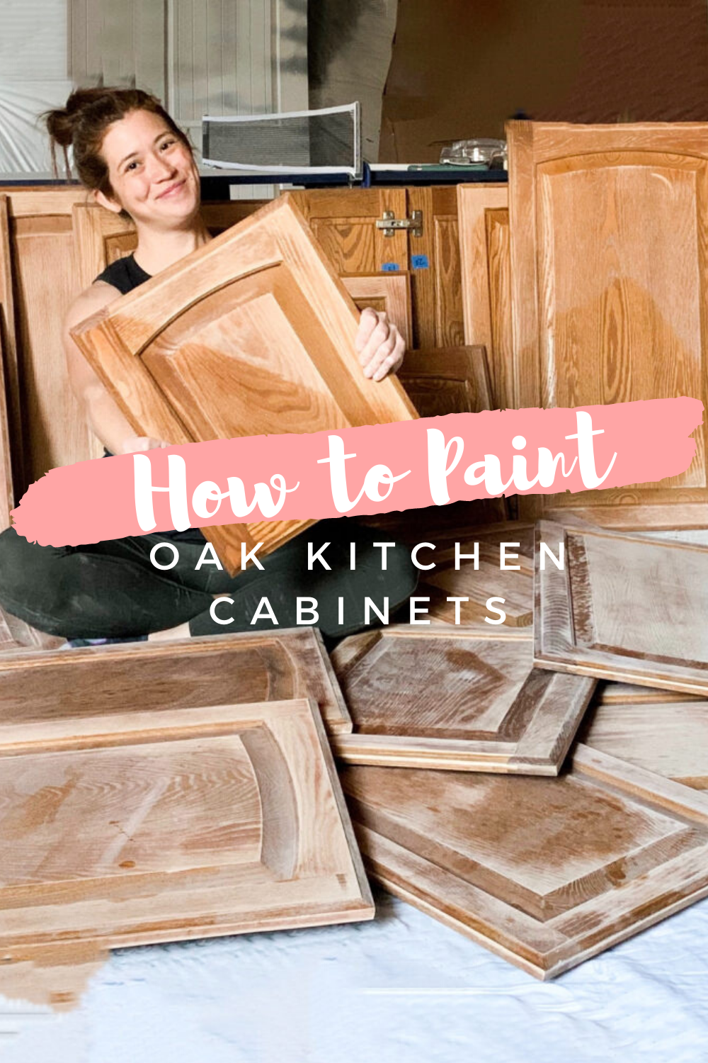 How To Paint Stained Oak Cabinet Doors Honey Built Home