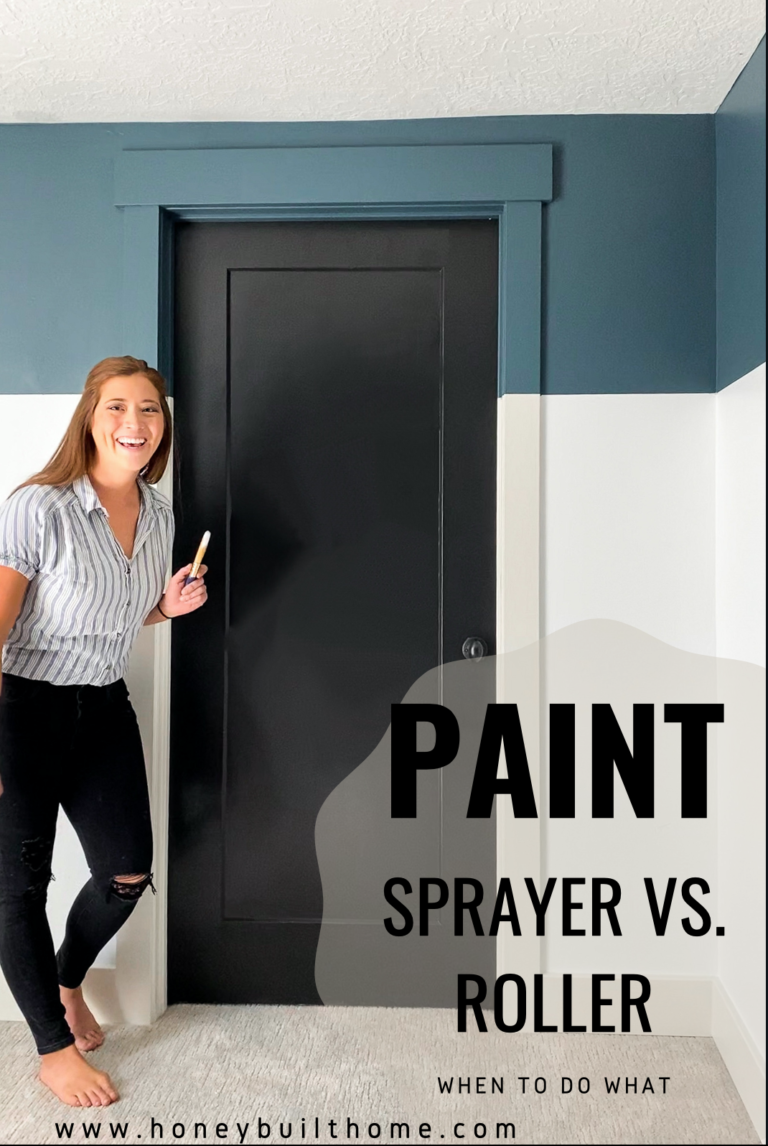 Paint Sprayer Vs Rolling When To Do What Honey Built Home   Paint Spayer Or Roller 768x1146 