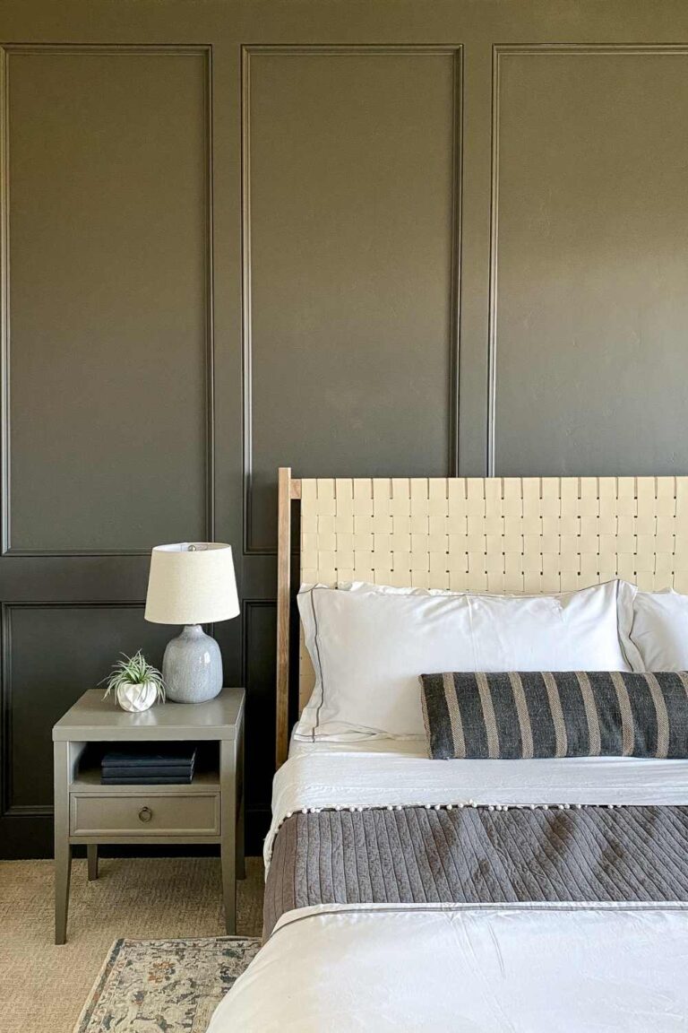 DIY King Woven Leather Bed | Honey Built Home