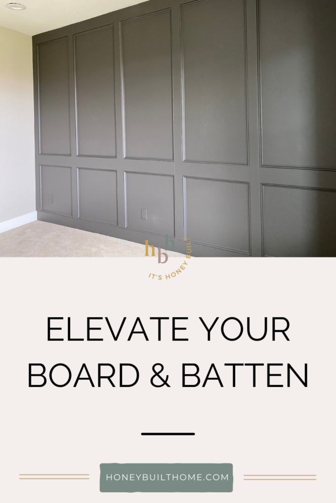 How to Install an Elevated Board and Batten Accent Wall | Honey Built Home