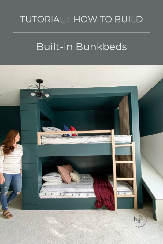 Queen Builtin Bunks Reveal | Honey Built Home